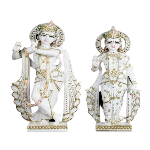 Marble Radha Krishna Statue